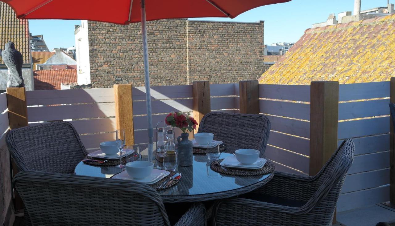 The Rooftop - A Trendy New Apartment With Airconditioning, Large Terrace & Free Parking Oostende Dış mekan fotoğraf